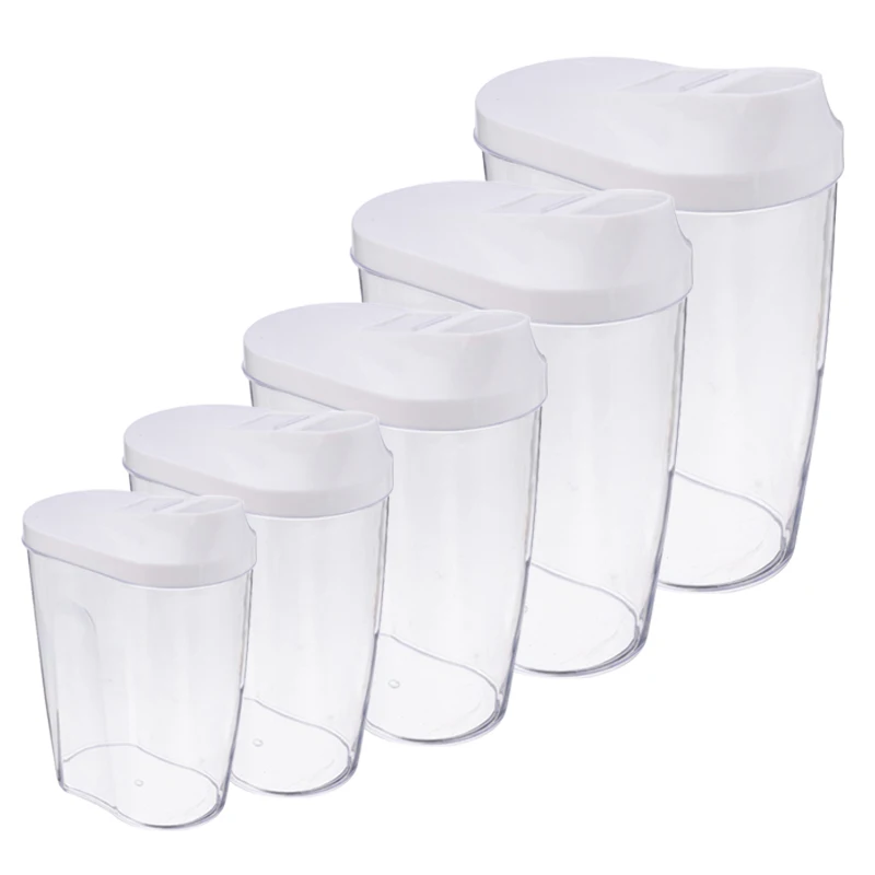 5pcs/set 0.3L-1.5L Clear Cereal Storage Box Plastic Snacks Dried Fruit Storage Box Container Sealing Box For Kitchen Storage
5pcs/set 0.3L-1.5L Clear Cereal Storage Box Plastic Snacks Dried Fruit Storage Box Container Sealing Box For Kitchen Storage