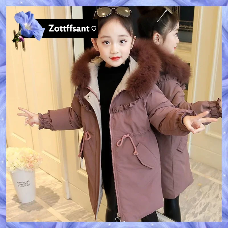 Jacket Girls Winter Clothes Warm Coat Fur Hooed Snowsuit Kids Girls Cotton Long Jacket&Outwear Children
Jacket Girls Winter Clothes Warm Coat Fur Hooed Snowsuit Kids Girls Cotton Long Jacket&Outwear Children