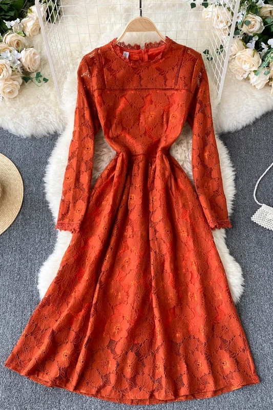 Party Dress for Women's Clothing 2021 New Spring O Neck Waist Slimming Long Dress Female Long Sleeve Lace Dress
Party Dress for Women's Clothing 2021 New Spring O Neck Waist Slimming Long Dress Female Long Sleeve Lace Dress
