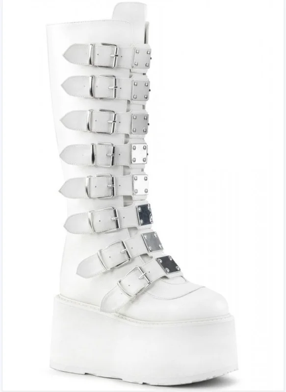 2021 Brand Design Big Black Gothic Style Cool Punk Motorcycles Boots Female Platform Wedges High Heels Calf Boots Women Shoes
2021 Brand Design Big Black Gothic Style Cool Punk Motorcycles Boots Female Platform Wedges High Heels Calf Boots Women Shoes