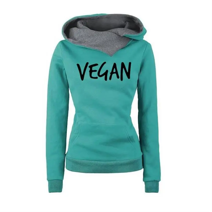 Vegan Letters Print Hoodies For Women Lapel Hooded Sweatshirt Femmes Kawaii Tops Hoody Casual Youth Street Thick Plus Size
Vegan Letters Print Hoodies For Women Lapel Hooded Sweatshirt Femmes Kawaii Tops Hoody Casual Youth Street Thick Plus Size