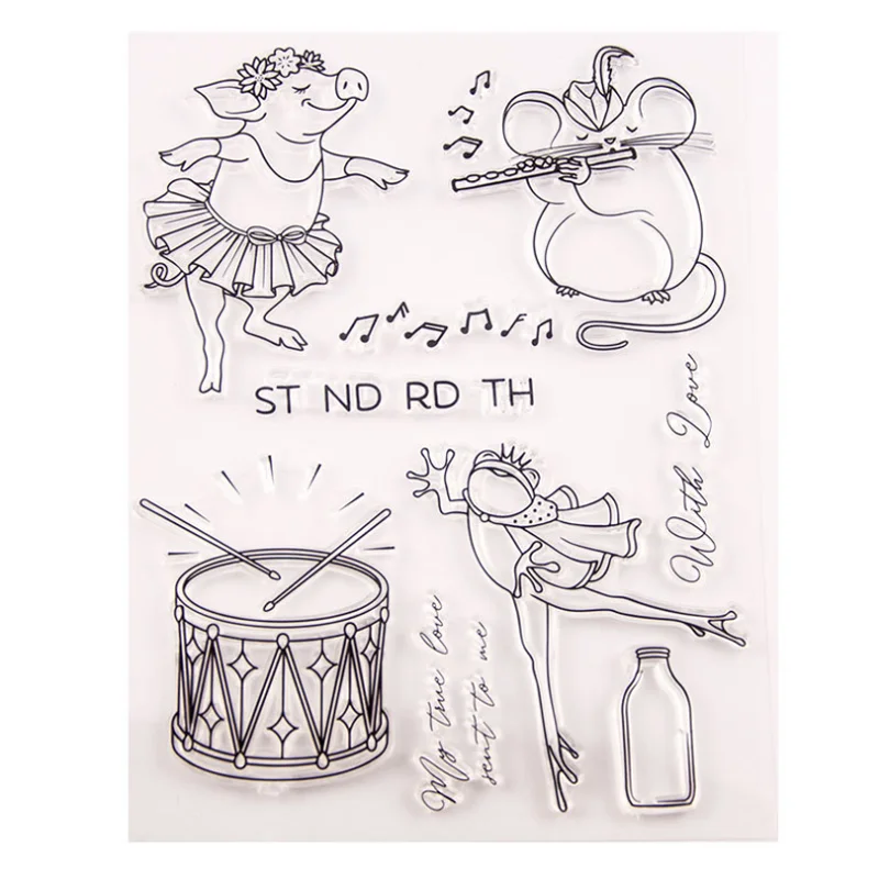Animal Concert Transparent Clear Silicone Stamp Seal DIY Scrapbooking Rubber Stamping Coloring Embossing Diary Decor Reusable
Animal Concert Transparent Clear Silicone Stamp Seal DIY Scrapbooking Rubber Stamping Coloring Embossing Diary Decor Reusable