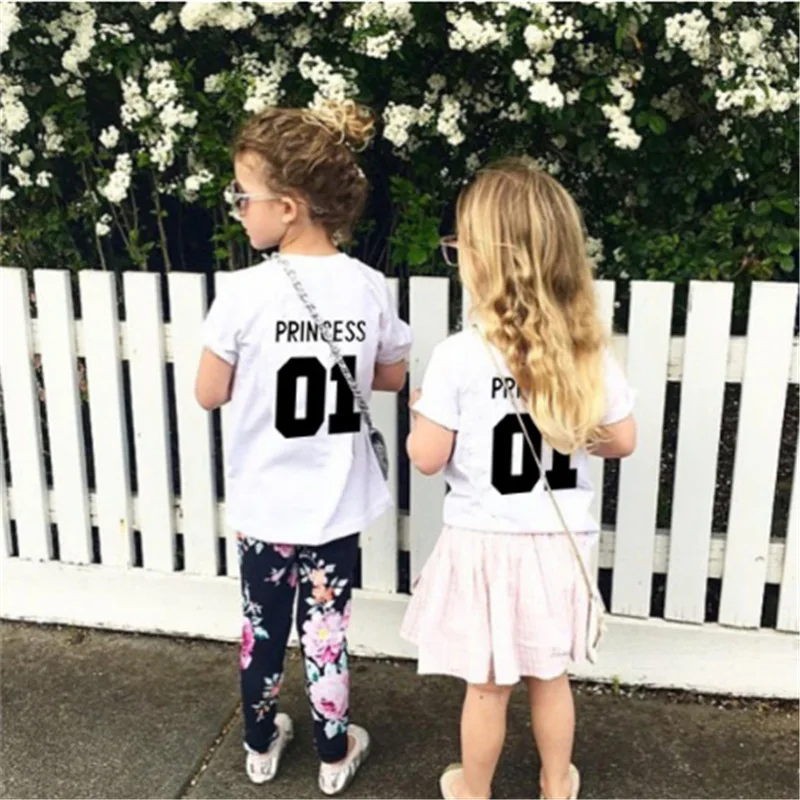 Детская забавная футболка футболки для мальчиков с принцессой девочек детские