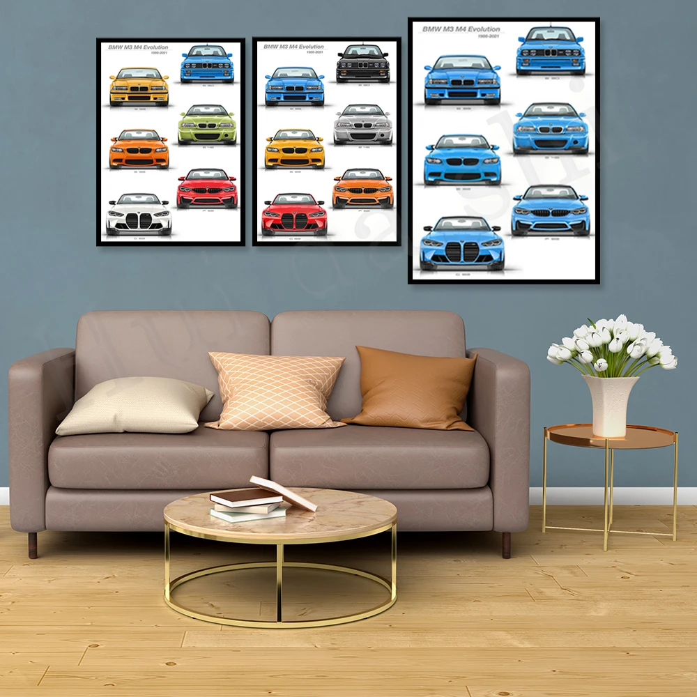 BMW all M3 / M4 generations poster artwork print on high quality canvas/ gifts for him / car art / car sketch
BMW all M3 / M4 generations poster artwork print on high quality canvas/ gifts for him / car art / car sketch