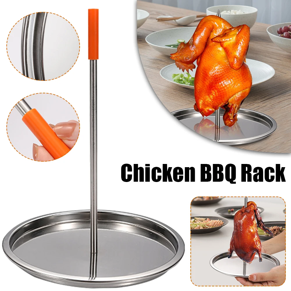 Chicken Roaster Rack Stainless Steel Vertical Chicken Rack Holder Chicken Roaster Stand for Home Picnic Camping BBQ Accessories
Chicken Roaster Rack Stainless Steel Vertical Chicken Rack Holder Chicken Roaster Stand for Home Picnic Camping BBQ Accessories
