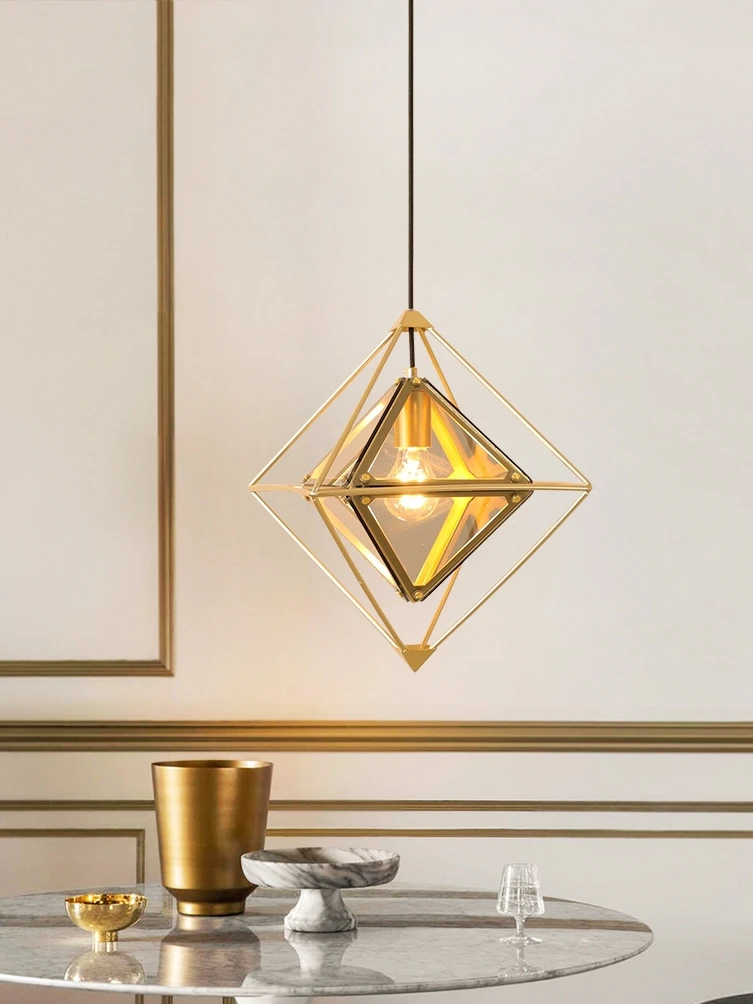 Postmodern Simple LED Pendant Lights Nordic Restaurant Lighting Cafe suspension luminaire Bar Diamond Shaped hanging lamps
Postmodern Simple LED Pendant Lights Nordic Restaurant Lighting Cafe suspension luminaire Bar Diamond Shaped hanging lamps
