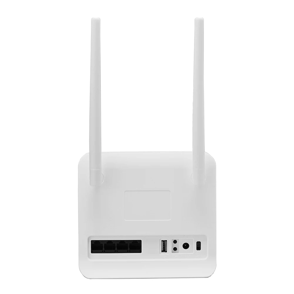 ALLOYSEED Portable 300Mbps 4G CPE WiFi Router Hotspot 2 External Antennas Outdoor WiFi Coverage With SIM Card Slot 4 LAN Ports 
ALLOYSEED Portable 300Mbps 4G CPE WiFi Router Hotspot 2 External Antennas Outdoor WiFi Coverage With SIM Card Slot 4 LAN Ports