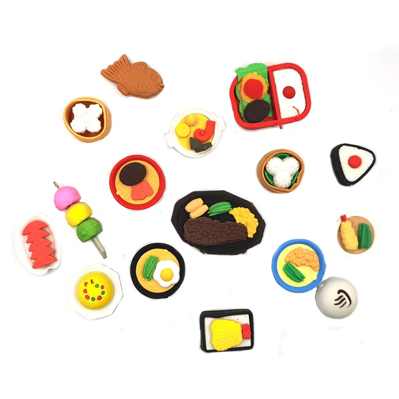50 шт./лот ластик для еды в форме японской детей|japanese food erasers|food erasereraser erasers |