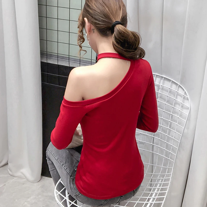 Shintimes Asymmetrical Off Shoulder T Shirt Women Hole Sexy Club 2020 Fall Cotton T-Shirt Woman Clothes Tshirt Tee Shirt Femme
Shintimes Asymmetrical Off Shoulder T Shirt Women Hole Sexy Club 2020 Fall Cotton T-Shirt Woman Clothes Tshirt Tee Shirt Femme