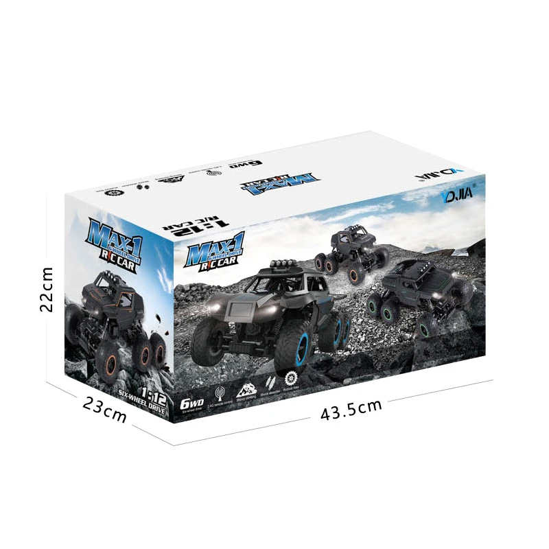 D823 Big Size 39CM 1:12 RC Car 6WD 2.4Ghz Remote Control Crawler with Light Off Road Vehicles High Speed Truck Kids Toys
D823 Big Size 39CM 1:12 RC Car 6WD 2.4Ghz Remote Control Crawler with Light Off Road Vehicles High Speed Truck Kids Toys