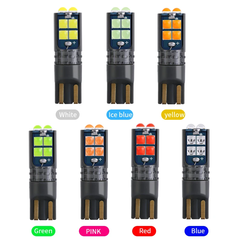 2 предмета супер яркий T10 W5W 194 168 светодиодный 3D 3030 10 SMD Canbus автомобиля лампы