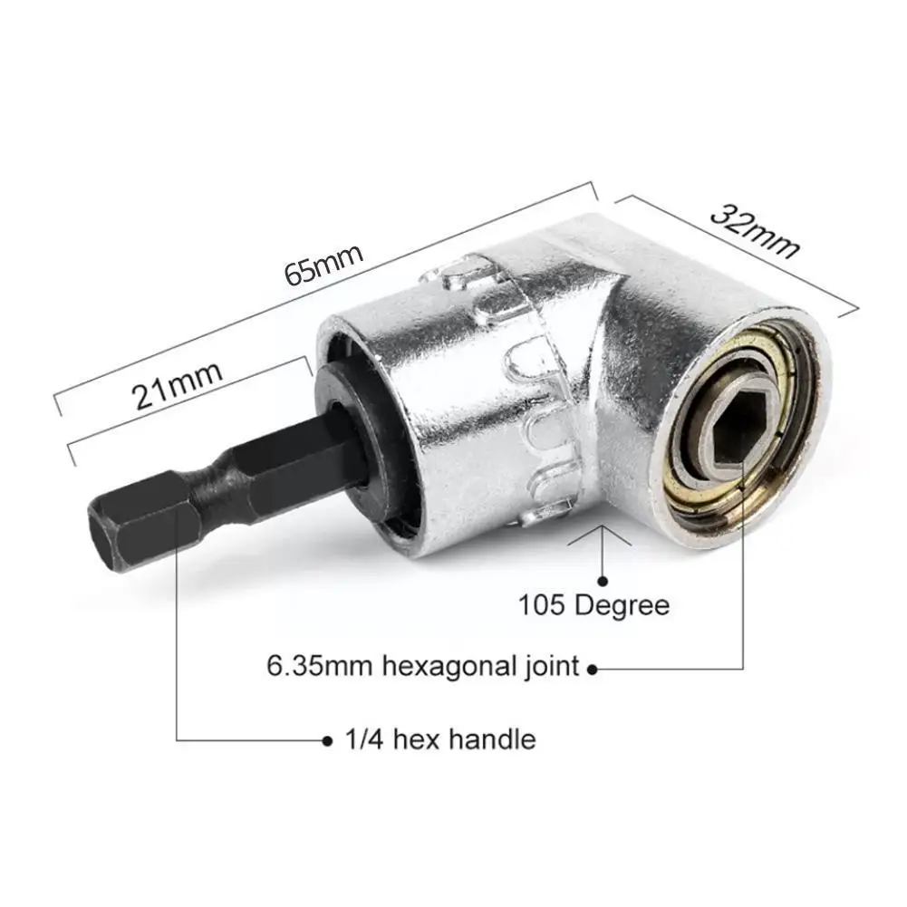 Universal Hex Bit Socket 105 Degree Angle Screwdriver Adjustable Adapter Drill Holder Socket Bits Tools Set Angle Screw Dri K1G1
Universal Hex Bit Socket 105 Degree Angle Screwdriver Adjustable Adapter Drill Holder Socket Bits Tools Set Angle Screw Dri K1G1