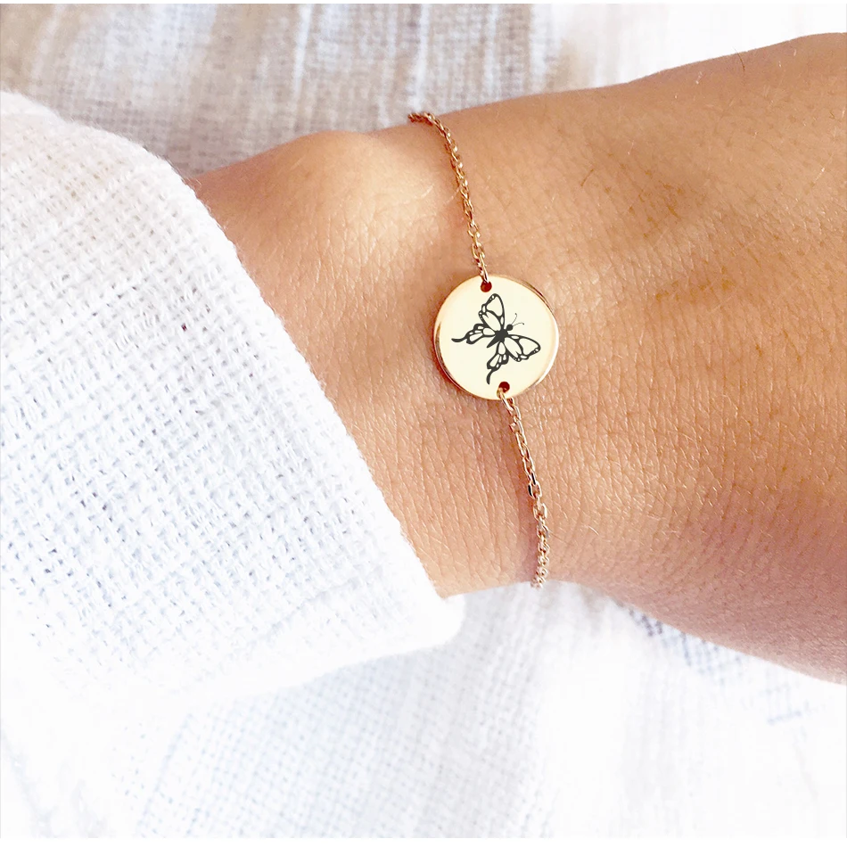 Visunion Personality Stainless Steel Charm Bracelet Female Trendy Butterfly Animal Pattern Bracelet Jewelry Gift New Arrival 
Visunion Personality Stainless Steel Charm Bracelet Female Trendy Butterfly Animal Pattern Bracelet Jewelry Gift New Arrival
