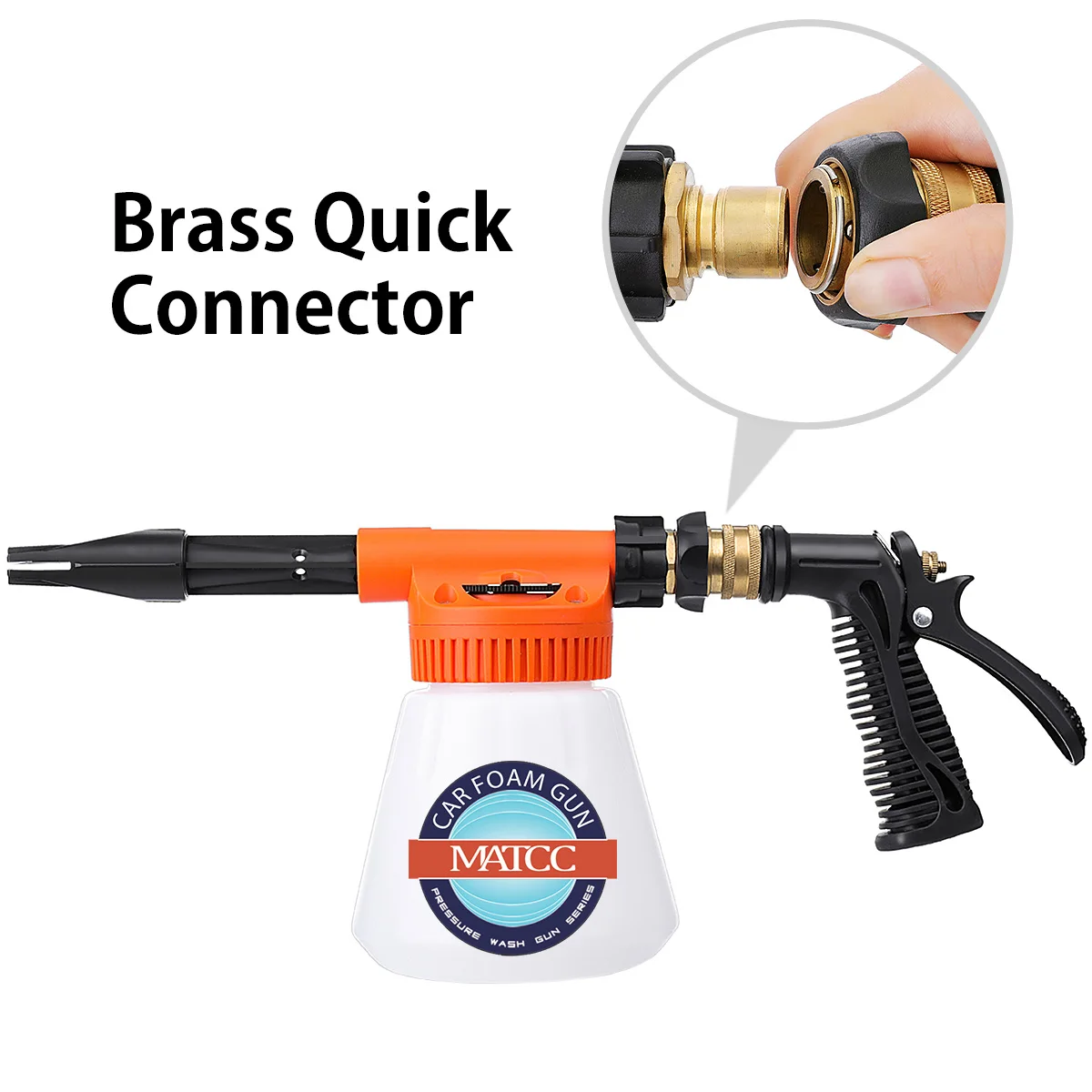 High Pressure Soap Foamer Snow Foam Lance Foam Cannon Foam Gun Nozzle Car Clean Foam Wash foam generator for Karcher Car Washer
High Pressure Soap Foamer Snow Foam Lance Foam Cannon Foam Gun Nozzle Car Clean Foam Wash foam generator for Karcher Car Washer