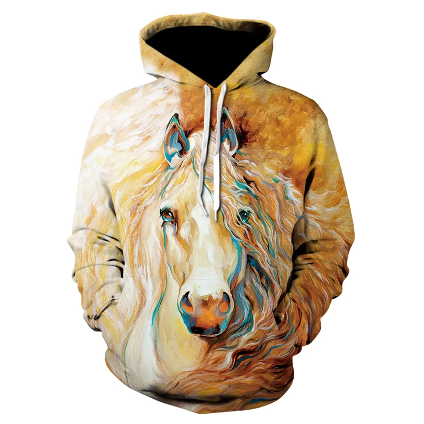 Autumn Fashion Personality 3D Animal Printed Horse Hoodie High Quality Casual Long Horse Print Street Wear Hooded Sweatshirt
Autumn Fashion Personality 3D Animal Printed Horse Hoodie High Quality Casual Long Horse Print Street Wear Hooded Sweatshirt