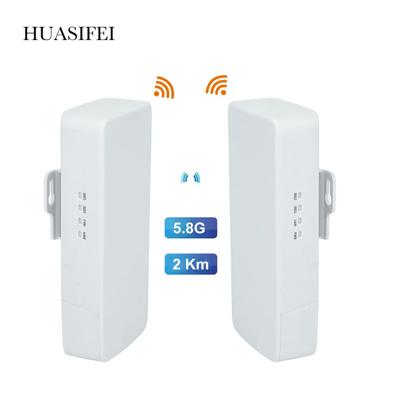 HUASIFEI Wifi Router Bridge 2pcs Point to point 1KM long range stable transmission outdoor CPE 300Mbps wireless bridge RJ45
HUASIFEI Wifi Router Bridge 2pcs Point to point 1KM long range stable transmission outdoor CPE 300Mbps wireless bridge RJ45