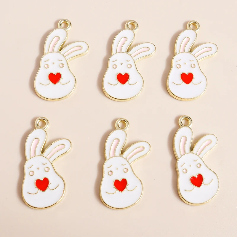 10pcs 26*13mm Cartoon Rabbit Charms for Jewelry Making Heart Bunny Charms Necklaces Earrings Pendants DIY Making Accessories
10pcs 26*13mm Cartoon Rabbit Charms for Jewelry Making Heart Bunny Charms Necklaces Earrings Pendants DIY Making Accessories