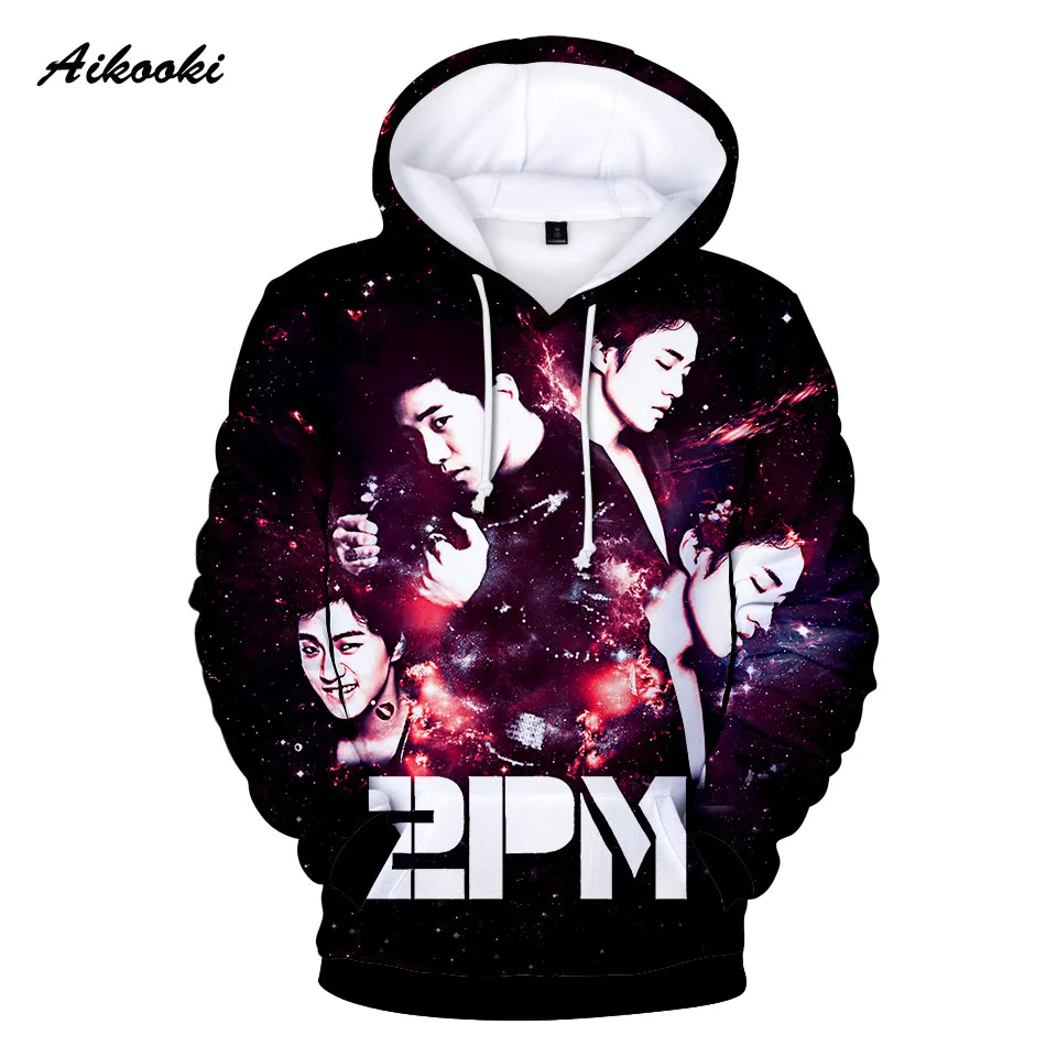 

2PM Korea Group Men's Pullover Hoodies Sweatshirt Couples Boys/girls Kpop New Album Fans 2PM men's Hoodie Tops