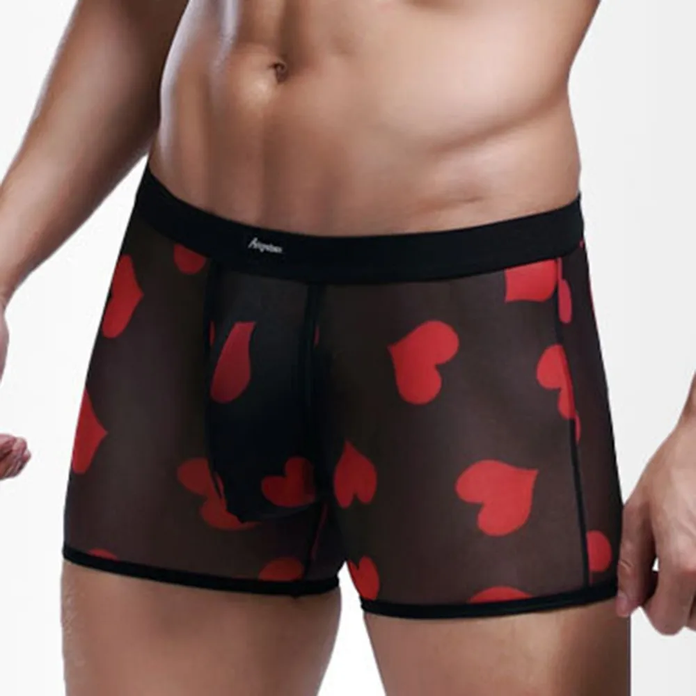 Men's Boxer Briefs Sexy Panties Transparent Boxer Shorts Breathable Underpants Male Comfort Underwear Mesh Peach Heart Lingerie
Men's Boxer Briefs Sexy Panties Transparent Boxer Shorts Breathable Underpants Male Comfort Underwear Mesh Peach Heart Lingerie
