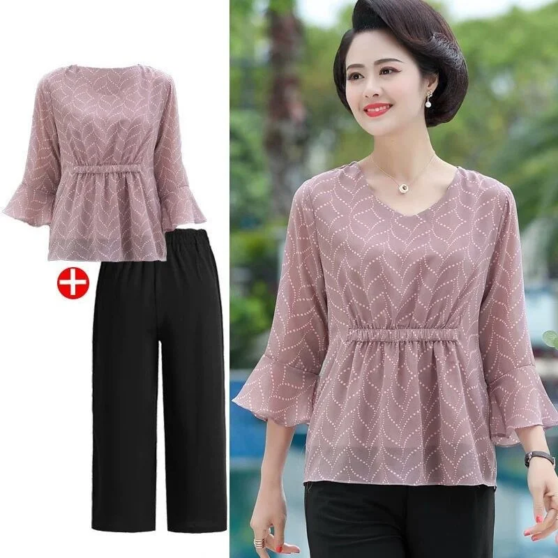 Летние туфли для мамы одежда 2021 на весну размера плюс с коротким рукавом среднего возраста и пожилых женщин блузки с шифоновой вставкой Кос...
Летние туфли для мамы одежда 2021 на весну размера плюс с коротким рукавом среднего возраста и пожилых женщин блузки с шифоновой вставкой Кос...