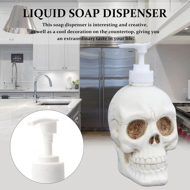 Skull Hand Soap Bottle 350ml Press Type Liquid Soap Dispenser Home Plastic Shower Gel Shampoo Storage Bottle Bathroom Products
Skull Hand Soap Bottle 350ml Press Type Liquid Soap Dispenser Home Plastic Shower Gel Shampoo Storage Bottle Bathroom Products