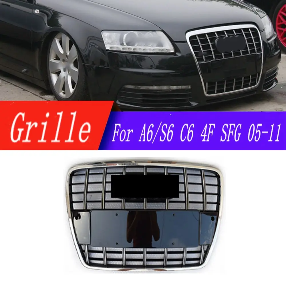 Высококачественная Модифицированная Передняя решетка для Audi A6 /S6 C6 2005 2006 2007 2008 2009 2010 2011 автостайлинг хромированный черный гоночный гриль
Высококачественная Модифицированная Передняя решетка для Audi A6 /S6 C6 2005 2006 2007 2008 2009 2010 2011 автостайлинг хромированный черный гоночный гриль
