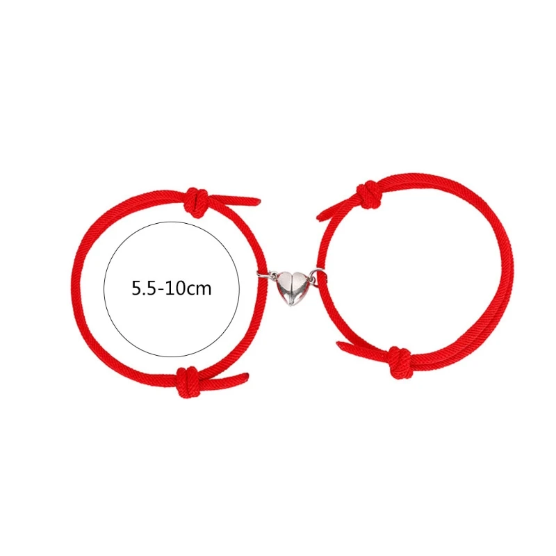 2 Pcs Attractive Magnet Bracelets Mutual Attraction Rope Braided Adjustable Bracelet Valentine's Day Gifts for Couples Men
2 Pcs Attractive Magnet Bracelets Mutual Attraction Rope Braided Adjustable Bracelet Valentine's Day Gifts for Couples Men