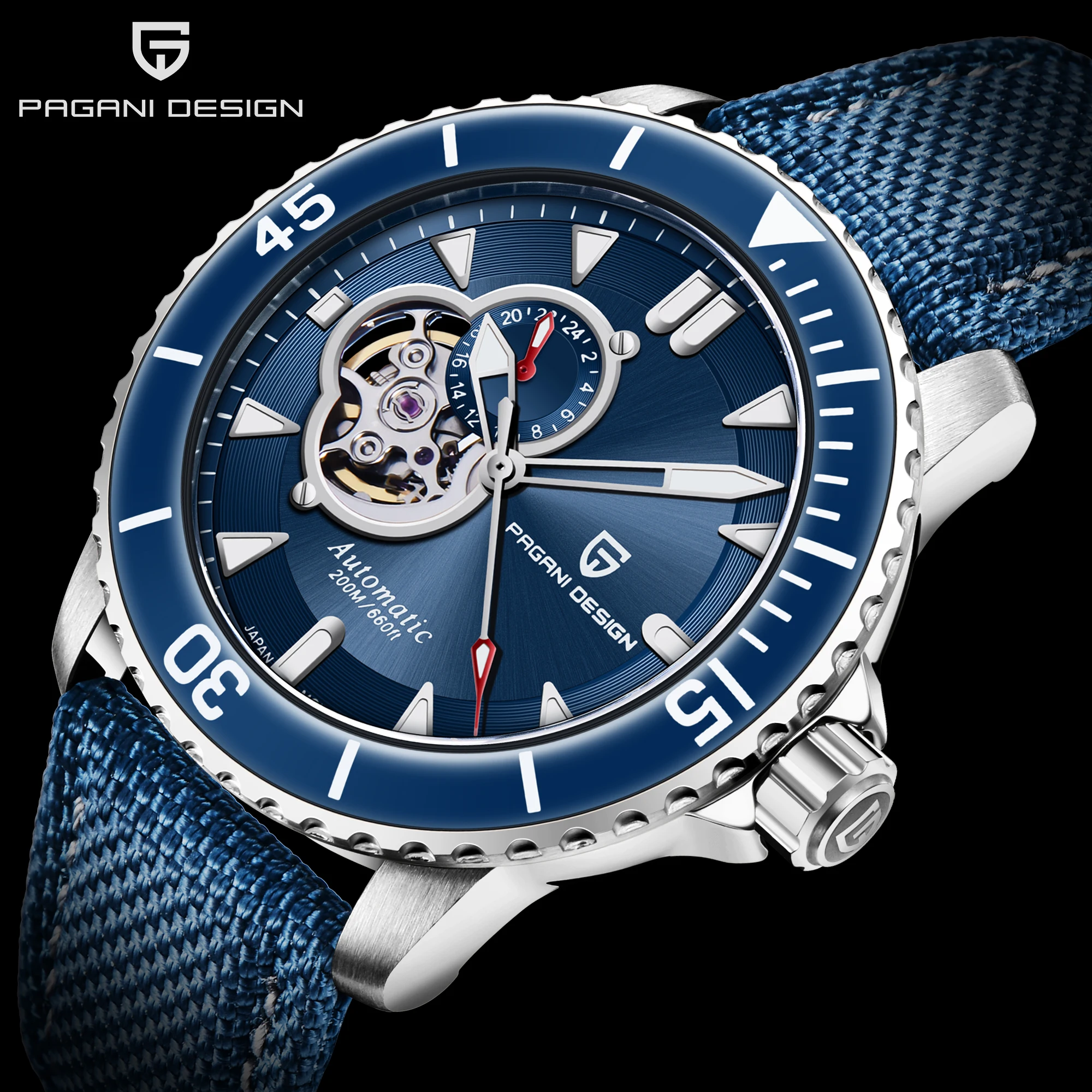 PAGANI DESIGN Men's Mechanical Watch NH39 Sapphire Glass Top Brand Men's Waterproof Stainless Steel Automatic Watch Reloj Hombre
PAGANI DESIGN Men's Mechanical Watch NH39 Sapphire Glass Top Brand Men's Waterproof Stainless Steel Automatic Watch Reloj Hombre