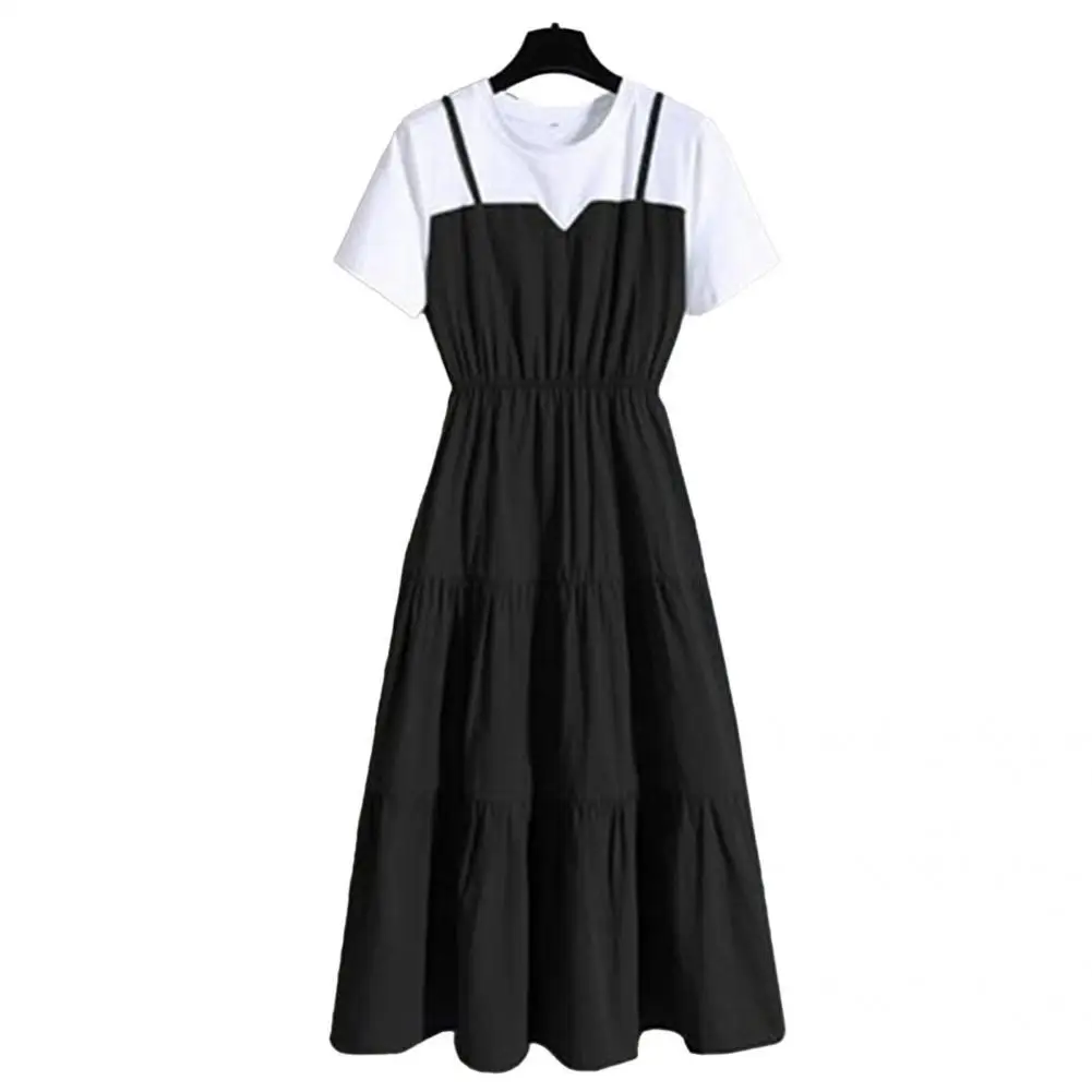 Casual Women Dress O Neck Women Short Sleeve Patchwork Dress Summer Dress Mid Dress
Casual Women Dress O Neck Women Short Sleeve Patchwork Dress Summer Dress Mid Dress