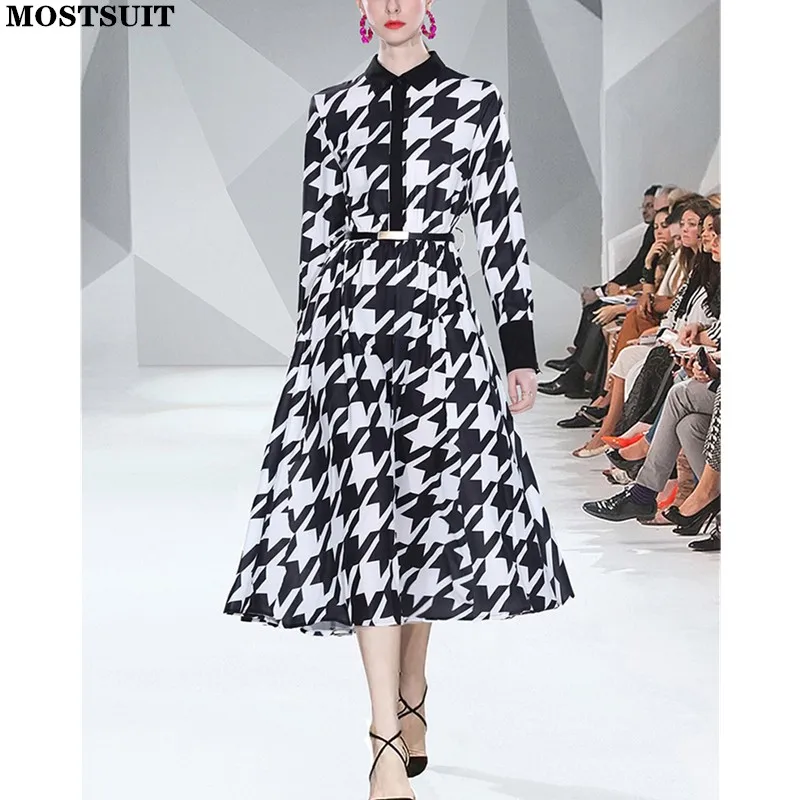 Elegant Houndstooth Printed Women Long Dress 2022 Spring Full Sleeve Belted Shirt Dresses Fashion Vintage Workwear Ladies Vestid
Elegant Houndstooth Printed Women Long Dress 2022 Spring Full Sleeve Belted Shirt Dresses Fashion Vintage Workwear Ladies Vestid