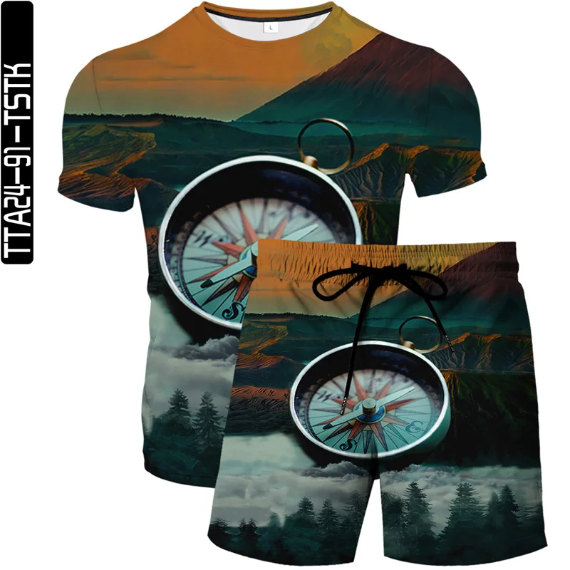 3D printing personality creative map summer new men's and women's T-shirt tops + beach pants 2 sets of men's casual shorts
3D printing personality creative map summer new men's and women's T-shirt tops + beach pants 2 sets of men's casual shorts