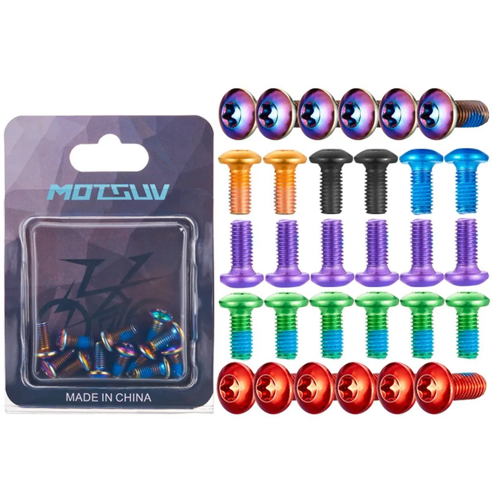 12pc MTB Bike Bicycle Disc Brake Rotor Torx T25 Screw M5x10mm Bolts Avid-Shimano Stainless Steel Fixing Screws Cycling Accessory
12pc MTB Bike Bicycle Disc Brake Rotor Torx T25 Screw M5x10mm Bolts Avid-Shimano Stainless Steel Fixing Screws Cycling Accessory