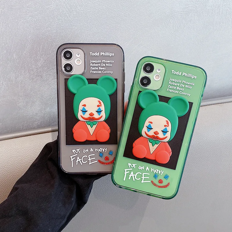 3D Clown Print Phone Case For iphone 12 11 Pro Max XS XR Women Mens Cute Fashion New Phone Cover For Iphone 7 8 Plus
3D Clown Print Phone Case For iphone 12 11 Pro Max XS XR Women Mens Cute Fashion New Phone Cover For Iphone 7 8 Plus