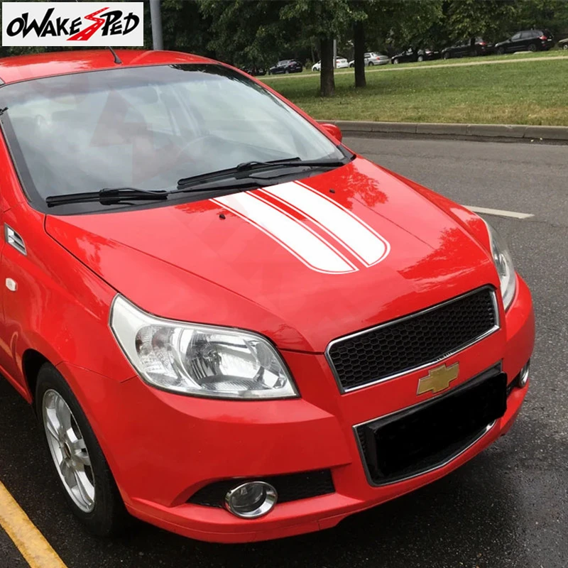 Наклейки на автомобильный Стайлинг, аксессуары для Chevrolet Aveo, капот, спортивные полоски, виниловые наклейки
Наклейки на автомобильный Стайлинг, аксессуары для Chevrolet Aveo, капот, спортивные полоски, виниловые наклейки