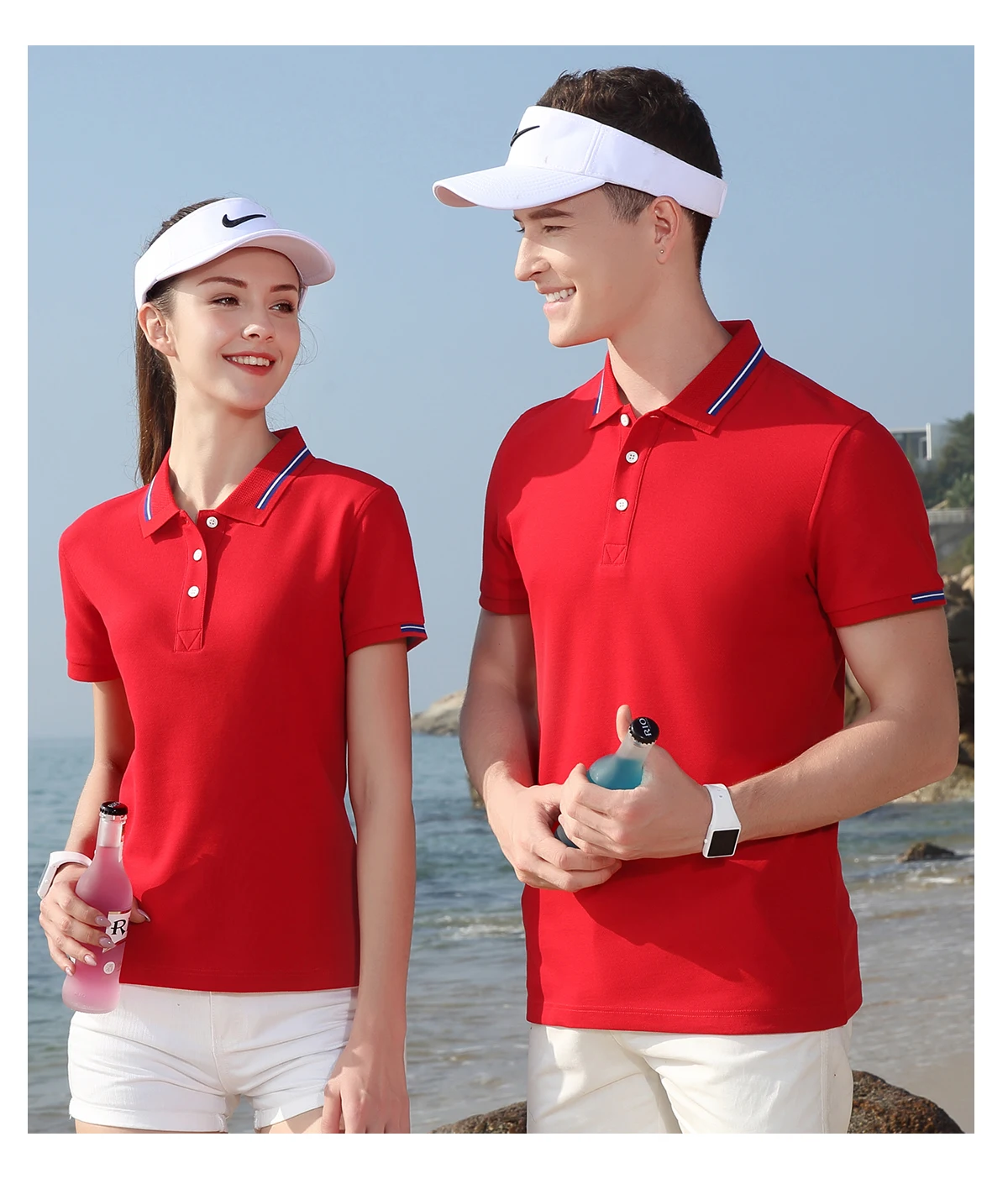 Solid 2021 Summer Women Men Polo Shirt Multi Color Men's Women's Tshirts Polos Clothing Embroidery Pearl Cotton Clothes Quality
Solid 2021 Summer Women Men Polo Shirt Multi Color Men's Women's Tshirts Polos Clothing Embroidery Pearl Cotton Clothes Quality