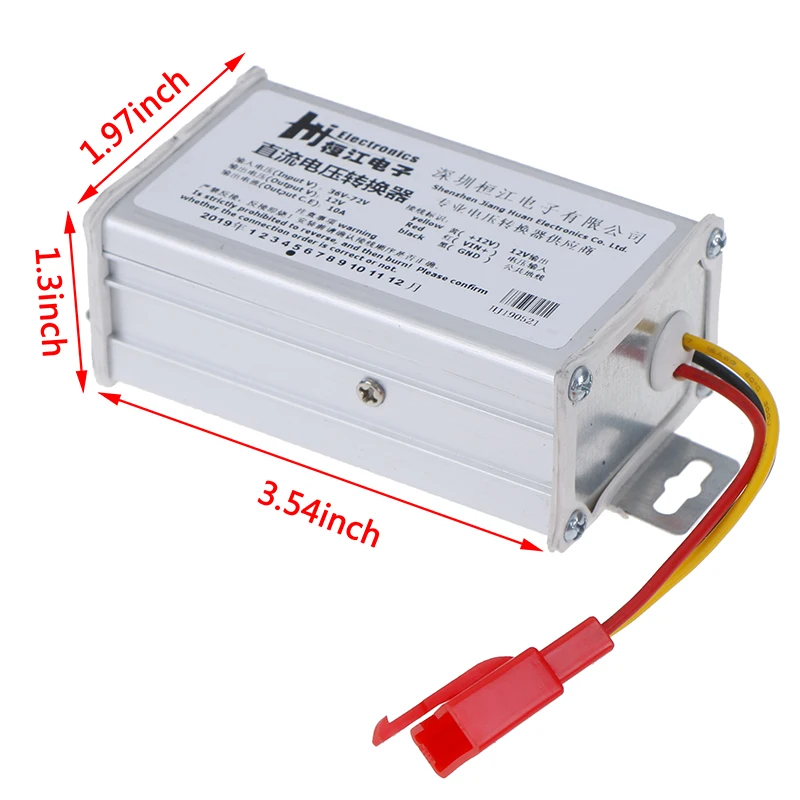 Input DC 36V-72V To 12V-10A 120W Converter Adapter For Electric Car Battery Ark
Input DC 36V-72V To 12V-10A 120W Converter Adapter For Electric Car Battery Ark