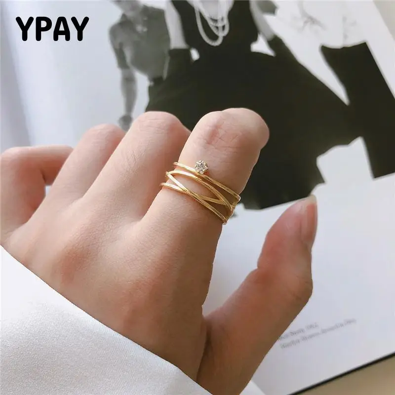 YPAY, 100%, настоящее 925 пробы, серебряные, регулируемые кольца для женщин, Корея, золото, много линий, циркон, Открытое кольцо, хорошее ювелирное изделие, подарки YMR926
YPAY, 100%, настоящее 925 пробы, серебряные, регулируемые кольца для женщин, Корея, золото, много линий, циркон, Открытое кольцо, хорошее ювелирное изделие, подарки YMR926