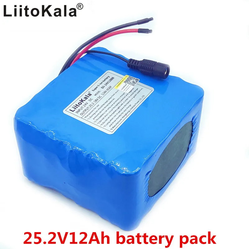 Фото Новый комплект литий ионных батарей Liitokala 24 в 12 Ач 25 2 мА 6S 3P перезаряжаемая