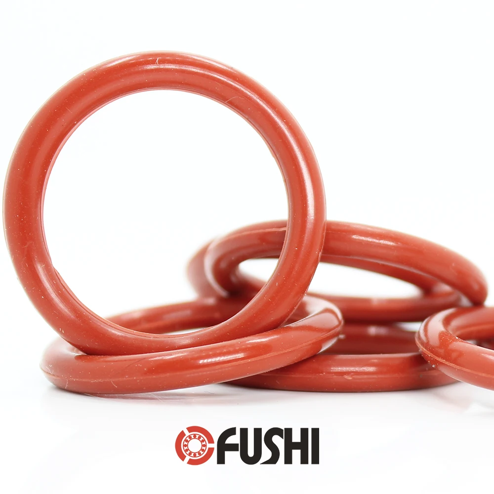 

CS5mm Silicone O RING OD 205/210/215/220/225/230/235/240*5 mm 5PCS O-Ring VMQ Gasket seal Thickness 5mm ORing White Red Rubber