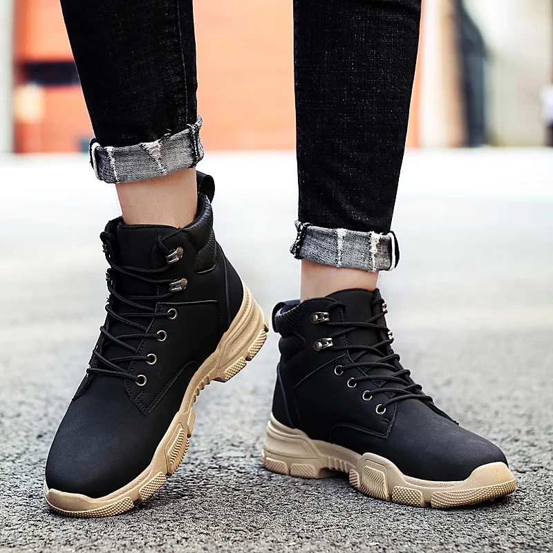High Top Shoes Zapatos Cuero Hombre Shoes For Men Leather Black Casual Ankle Boots Man Chelsea Outdoor Footwear Sneakers Autumn
High Top Shoes Zapatos Cuero Hombre Shoes For Men Leather Black Casual Ankle Boots Man Chelsea Outdoor Footwear Sneakers Autumn
