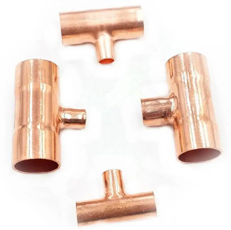 I.D Side*Middle*Side Reducer Pure Copper End Feed Reduce Tee 3 Ways Weld Pipe Adapter Air Conditioner Refrigeration Gas Water
I.D Side*Middle*Side Reducer Pure Copper End Feed Reduce Tee 3 Ways Weld Pipe Adapter Air Conditioner Refrigeration Gas Water