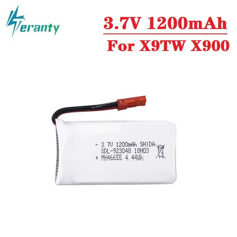 3 7 V 1200mAh Lipo батарея для X9TW X900 RC Drone Quadcopter вертолет запасные части 923048 батареи |