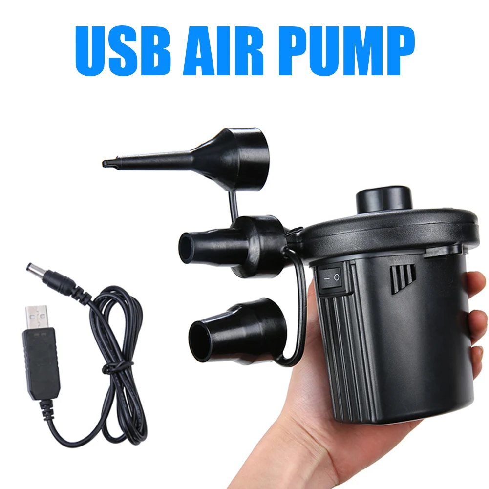 2 in 1 Car Electric Air Pump USB Outdoor Kayak Airbed Boat Cushion Swimming Pool Yoga Ball Sofa Inflator with 3 Air Nozzles 2020
2 in 1 Car Electric Air Pump USB Outdoor Kayak Airbed Boat Cushion Swimming Pool Yoga Ball Sofa Inflator with 3 Air Nozzles 2020
