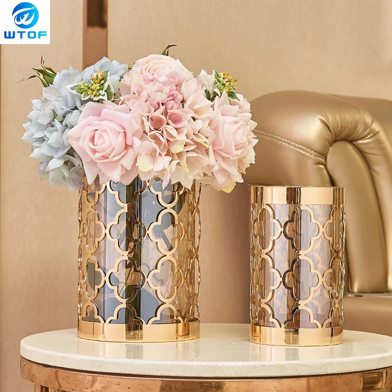 European Hollow Clover of Four Leaves Stainless Steel Gold Vase Living Room Dining Table Vase Creative Furnishing Gift
European Hollow Clover of Four Leaves Stainless Steel Gold Vase Living Room Dining Table Vase Creative Furnishing Gift