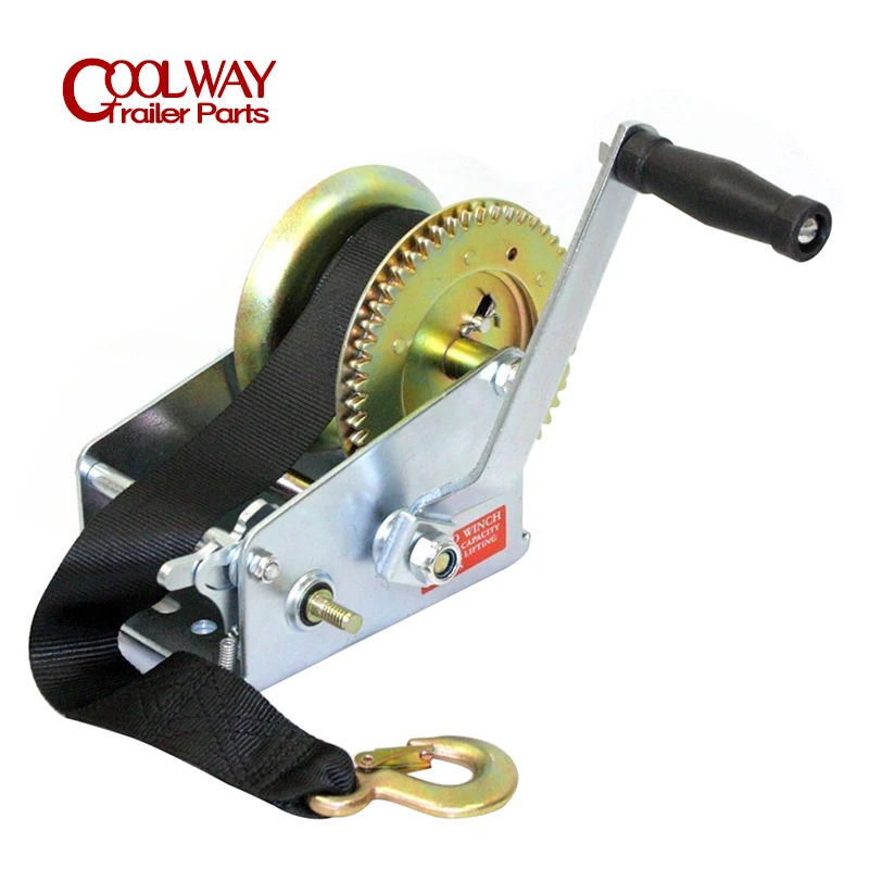 High Quality Hand Winch CAP 2500LBS / 1134KG 8M Extra Long Synthetic Strap Webbing Car Boat Trailer
High Quality Hand Winch CAP 2500LBS / 1134KG 8M Extra Long Synthetic Strap Webbing Car Boat Trailer