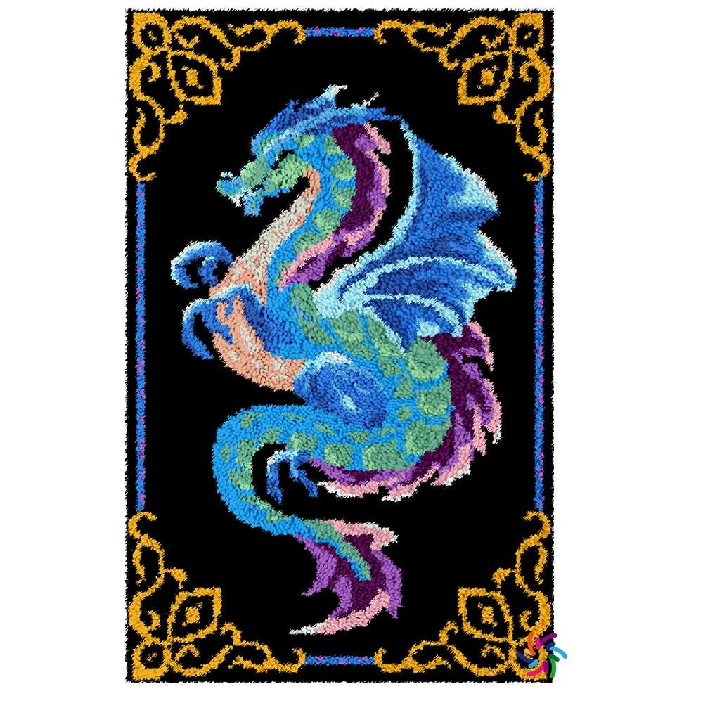 Latch Hook Rug Tapestry, Printed Canvas DIY Crochet Yarn Kits, Dragon Pattern,Embroidery Decoration Crafts For
Latch Hook Rug Tapestry, Printed Canvas DIY Crochet Yarn Kits, Dragon Pattern,Embroidery Decoration Crafts For