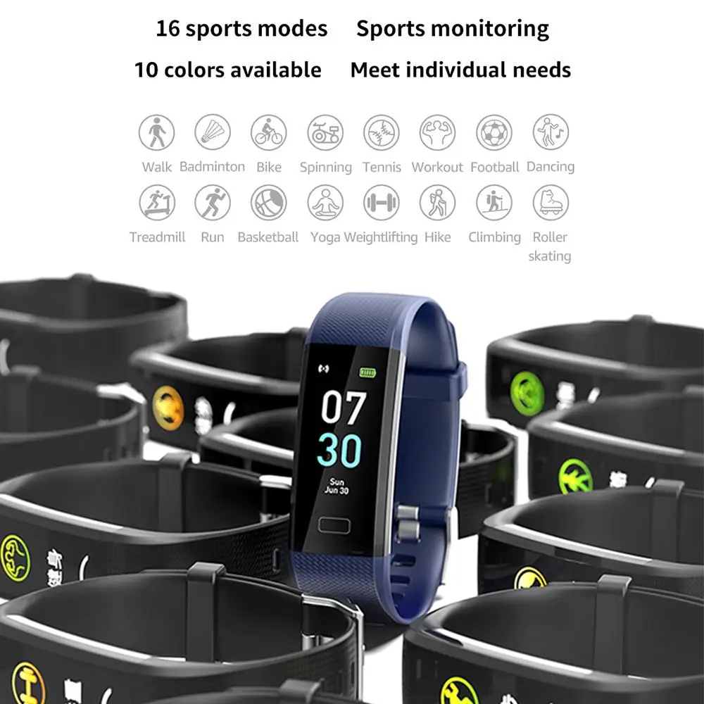 Lightweight Smart Wristband Sports Bracelet USB Thermometer SMS Reminder Sleep Monitor Heart Rate Smart Watch Stylish
Lightweight Smart Wristband Sports Bracelet USB Thermometer SMS Reminder Sleep Monitor Heart Rate Smart Watch Stylish
