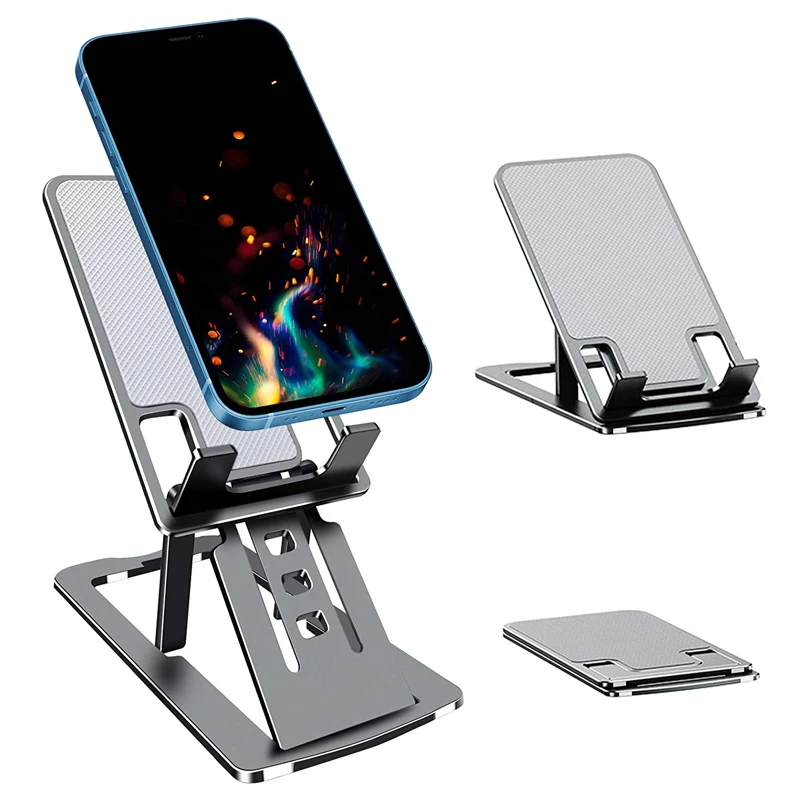 Cell Phone Stand Foldable Desktop Aluminum Metal Phone Holder Tablet Stand for All Mobile Phones iPhone Switch iPad Tablet
Cell Phone Stand Foldable Desktop Aluminum Metal Phone Holder Tablet Stand for All Mobile Phones iPhone Switch iPad Tablet
