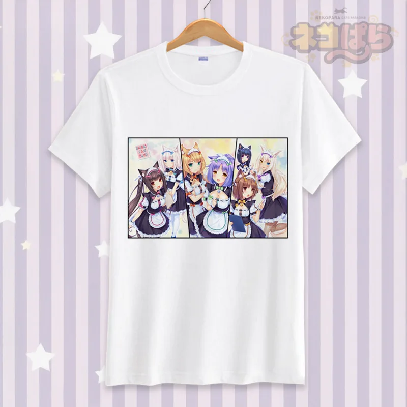 Summer Women T-shirts NEKOPARA Cosplay Shirt New Harajuku Kpop Female Tshirt Cat Neko Girl Short Sleeve Tops Tees Fashion Casual
Summer Women T-shirts NEKOPARA Cosplay Shirt New Harajuku Kpop Female Tshirt Cat Neko Girl Short Sleeve Tops Tees Fashion Casual