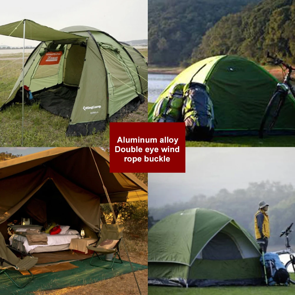 10pcs/set Tent Rope Tensioners Aluminium Alloy Rope Buckle Tent Canopy Pull Rope Accessories Wind Rope Buckle Kit Tools
10pcs/set Tent Rope Tensioners Aluminium Alloy Rope Buckle Tent Canopy Pull Rope Accessories Wind Rope Buckle Kit Tools